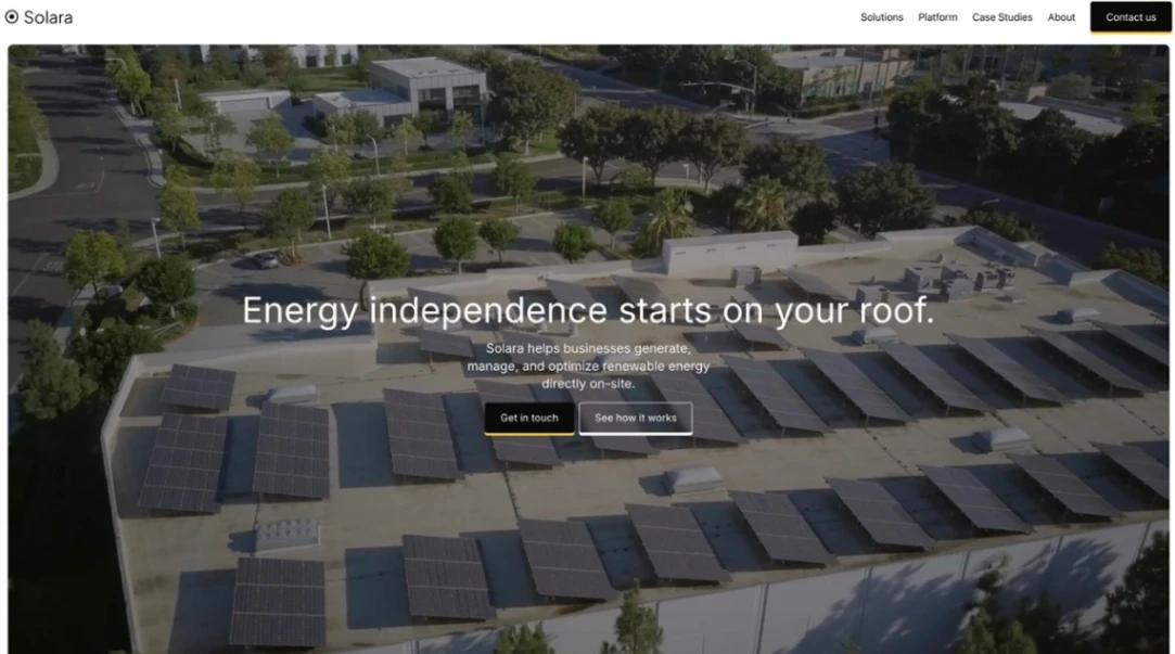 Solar Energy Company website template