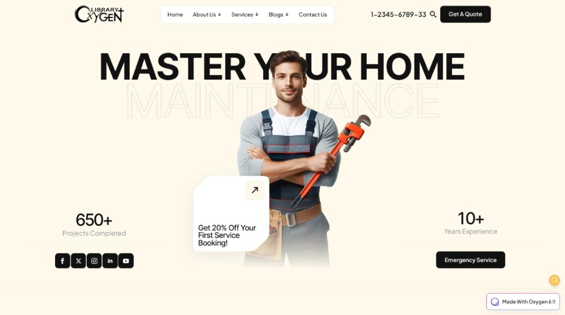 Handyman Service website template