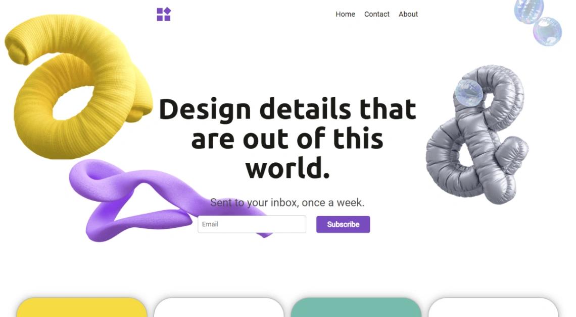 Design Newsletter website template