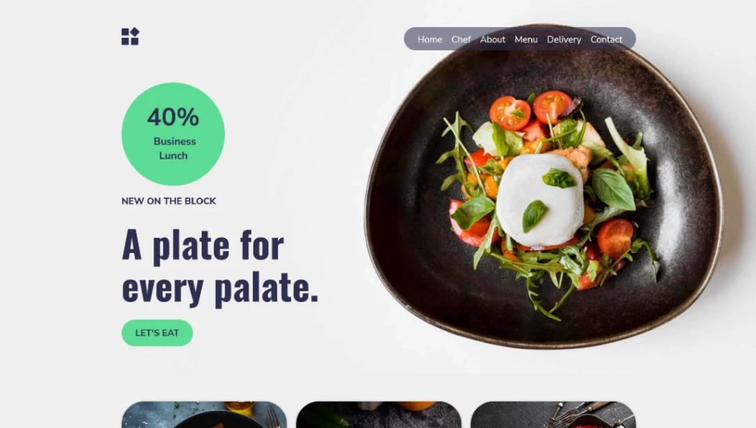 Restaurant & Culinary website template