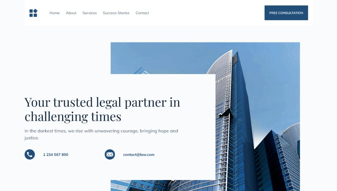 Legal Firm & Attorney website template