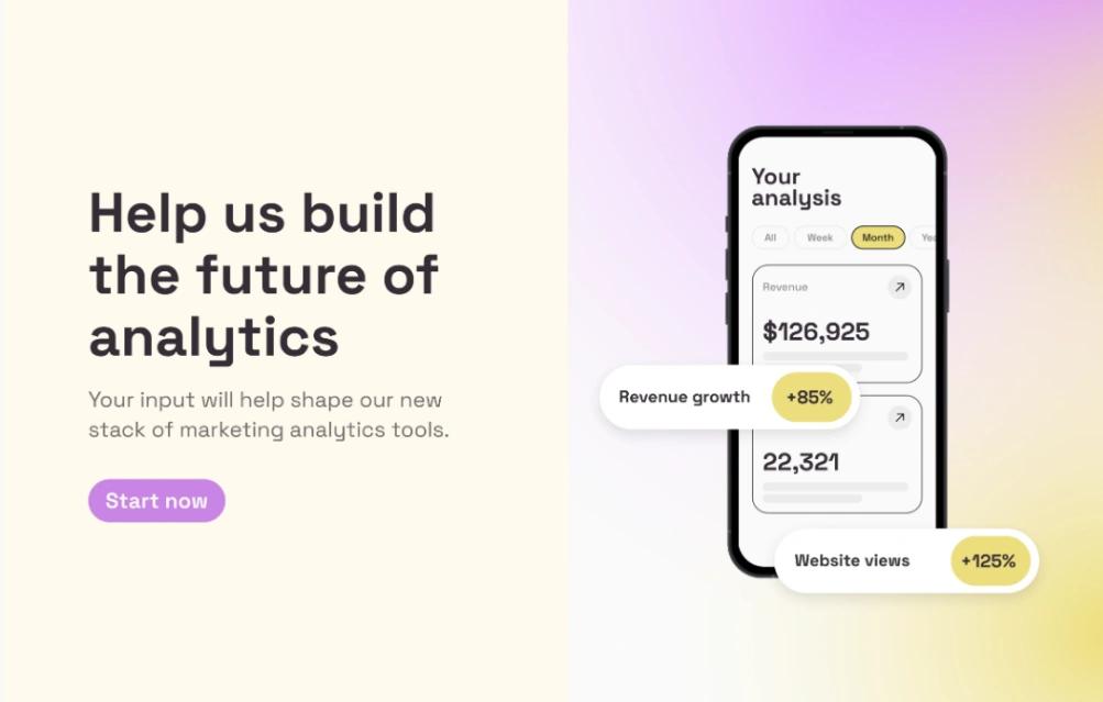 Product Survey website template