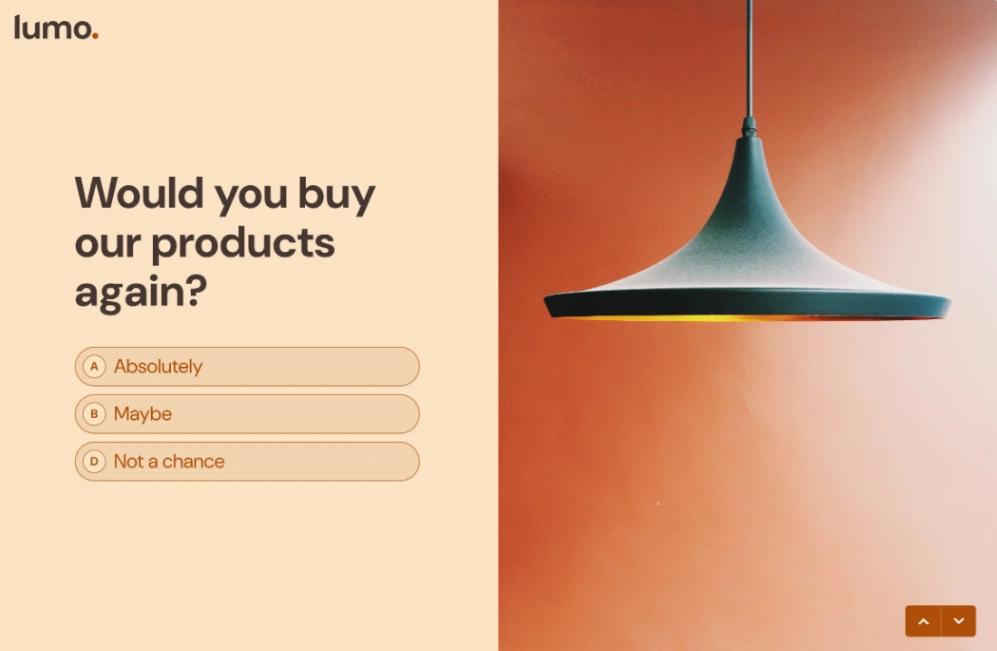 Product Feedback Survey website template