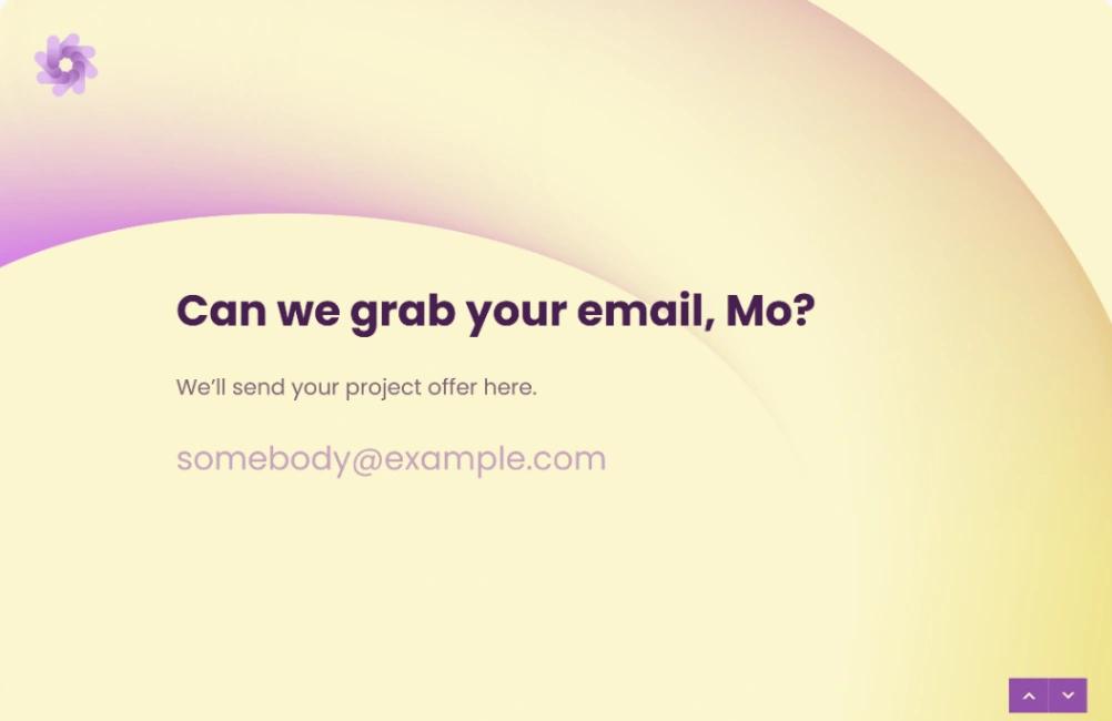 Client Intake Form website template