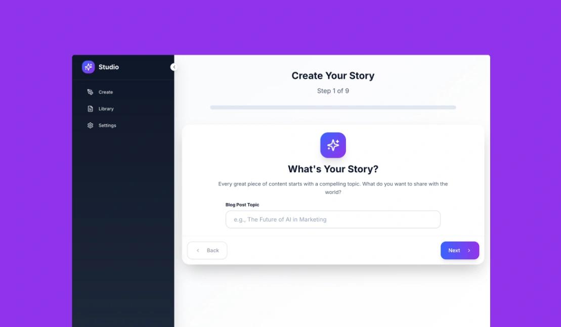 Blog Generator App web application template