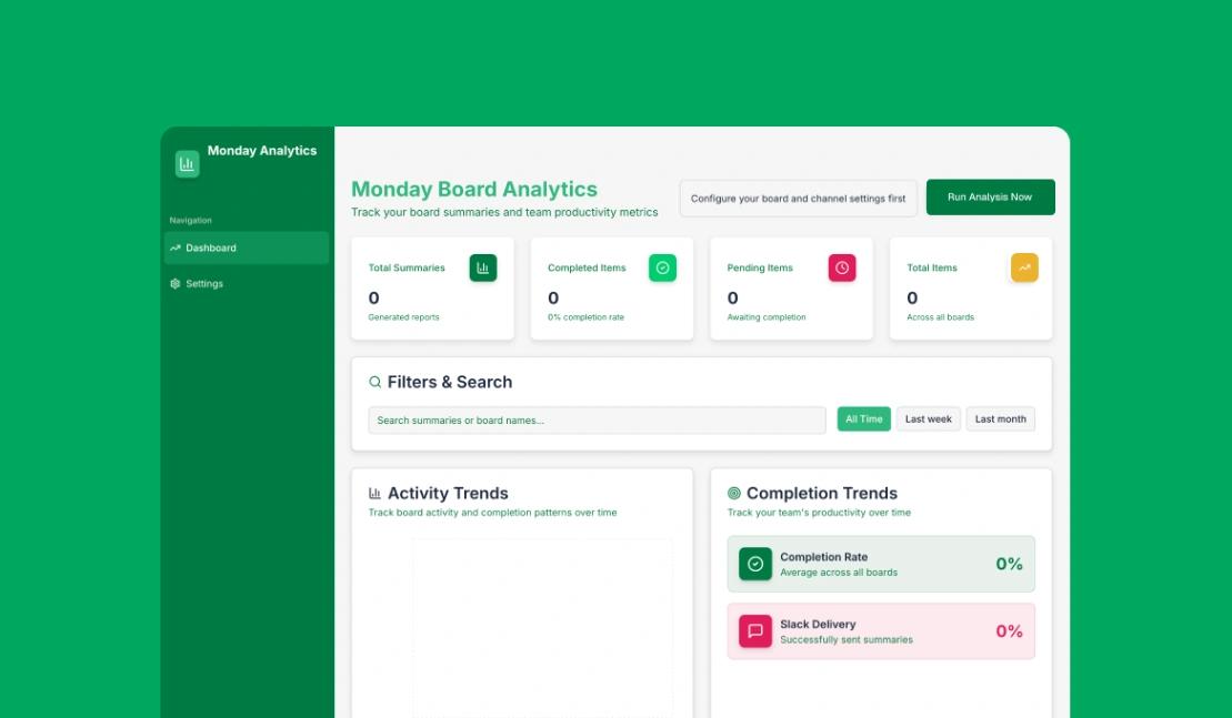 Monday to Slack Summarizer web application template