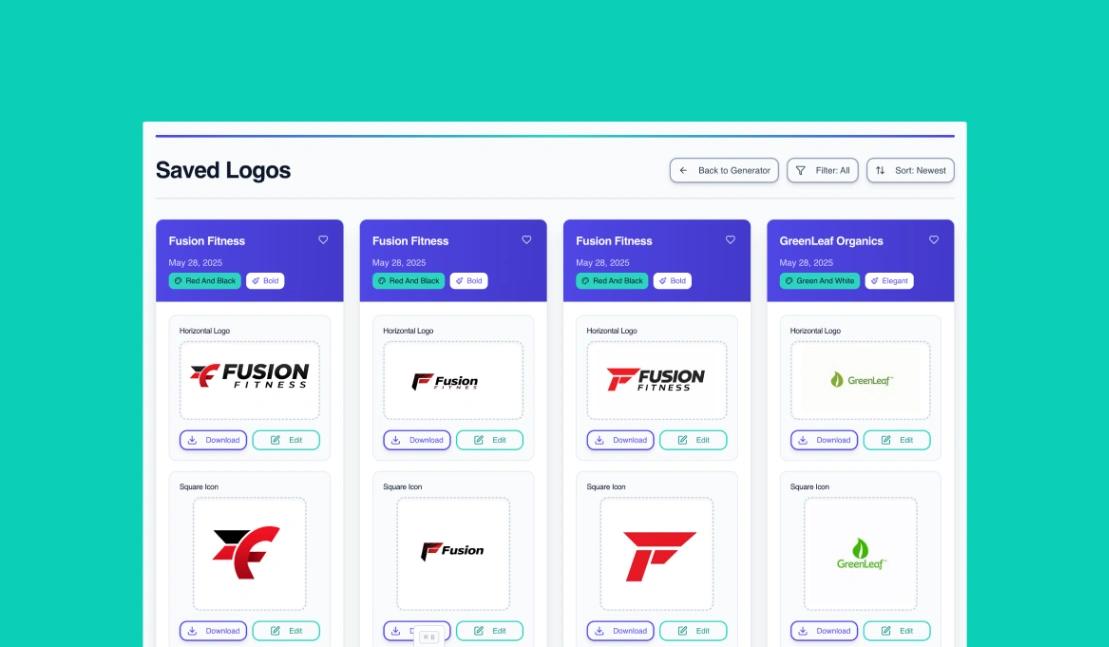 AI Logo Generator web application template