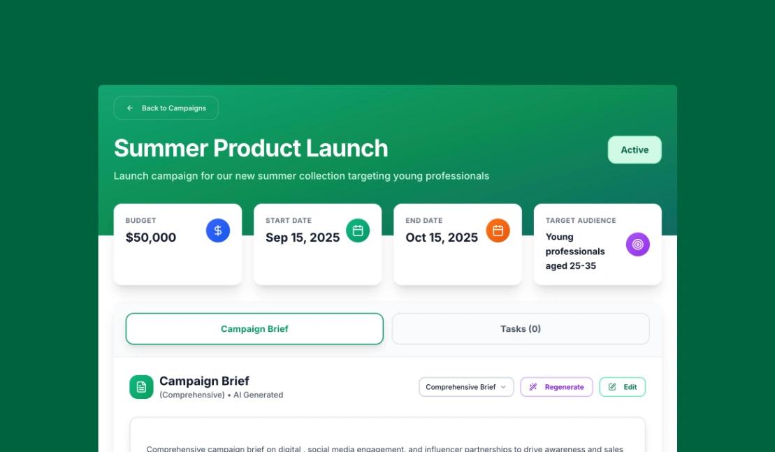 Campaign Manager web application template
