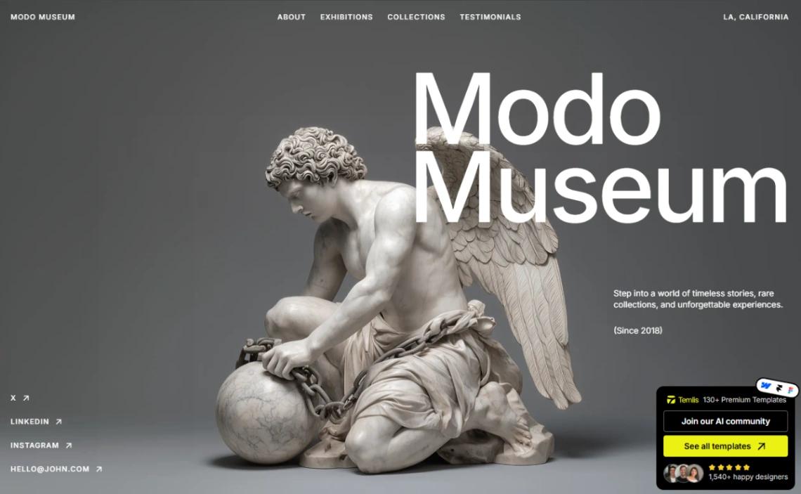 Museum & Gallery website template