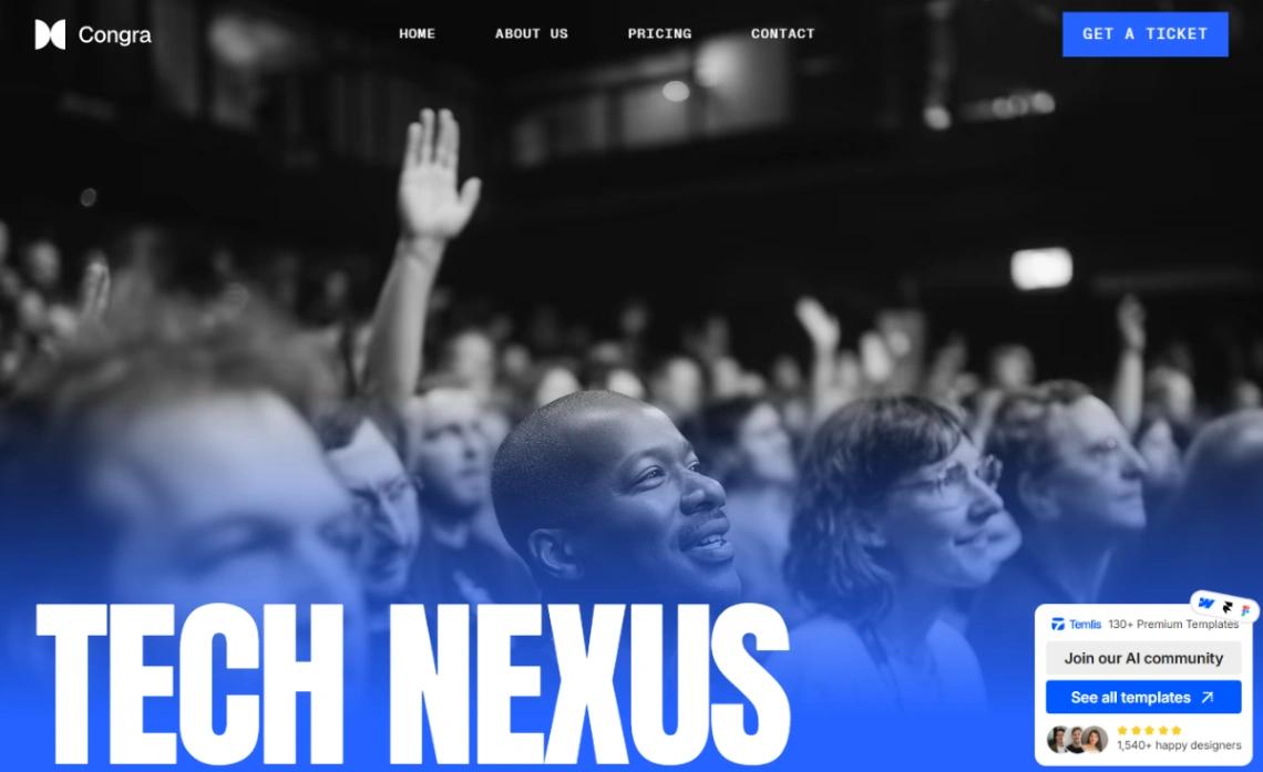 Tech Conference website template