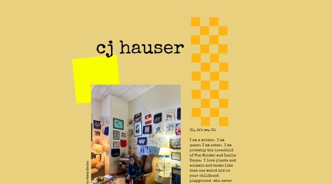Author Bio Page website template