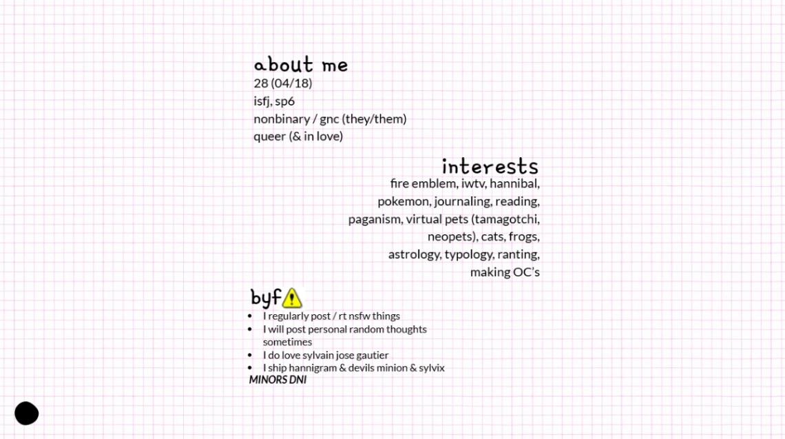 Minimal Text Bio website template