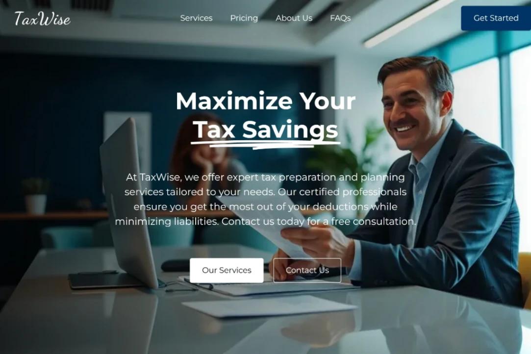 Accounting Services website template
