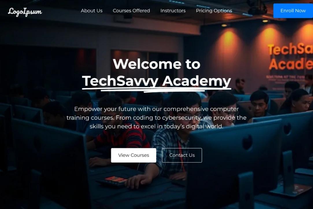 IT Academy website template