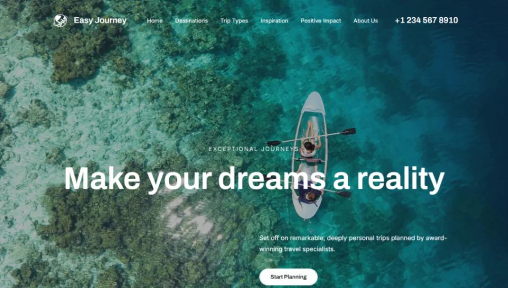 Tour Agency website template
