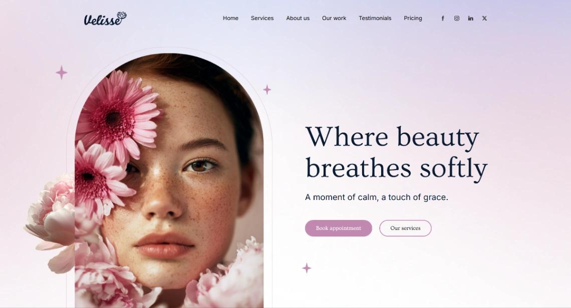 Beauty Salon website template