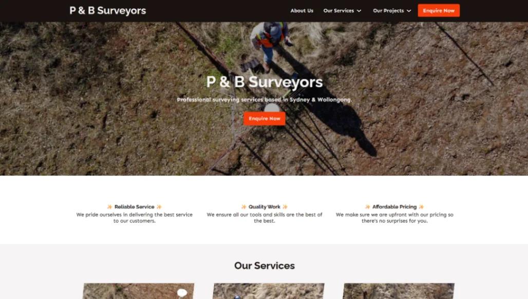 Surveying Firm website template