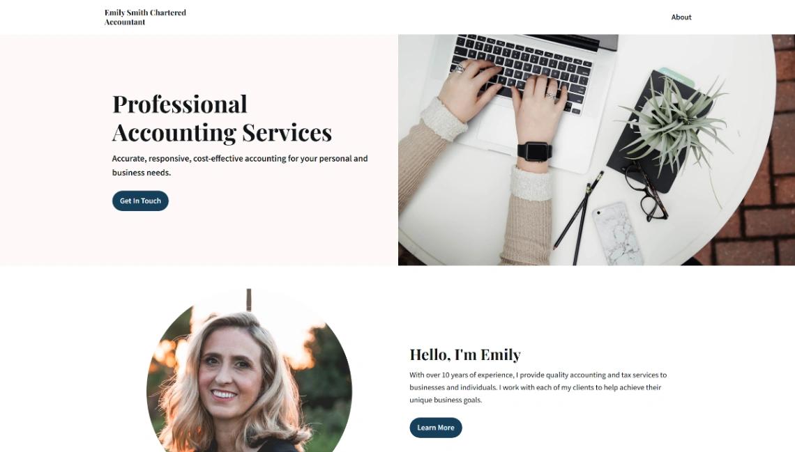Accounting Services website template