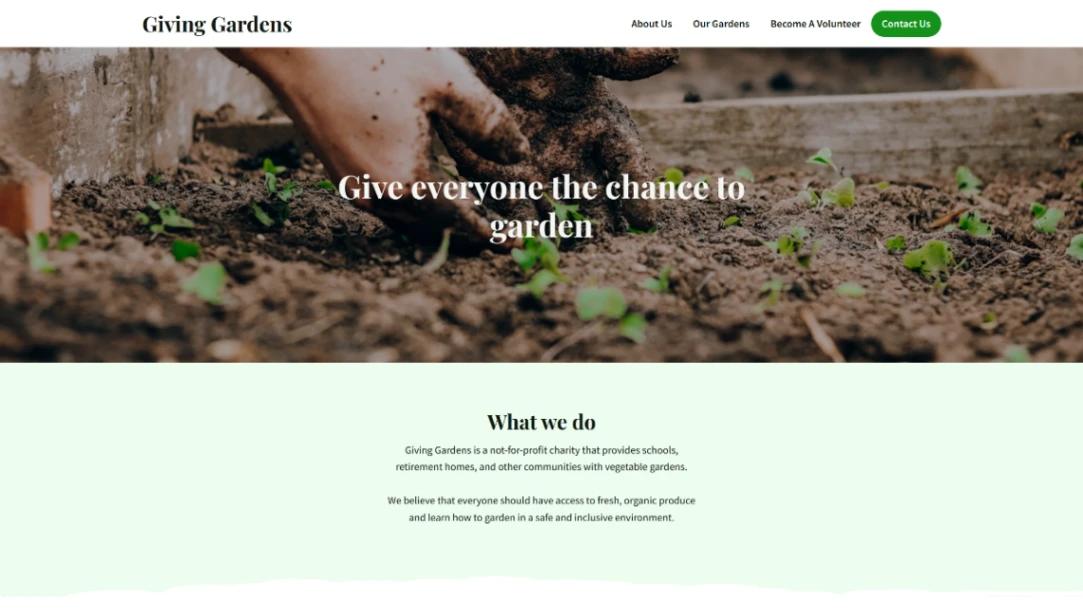 Nonprofit Organization website template