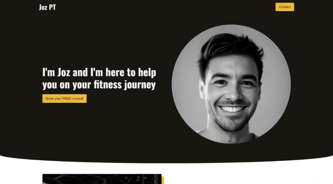 Personal Training website template