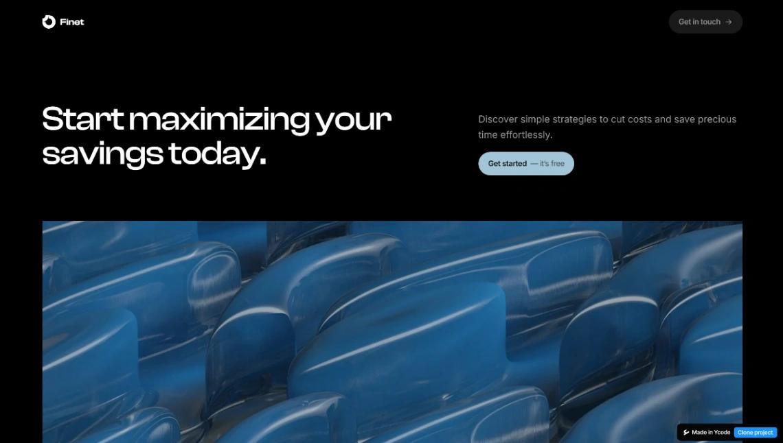 Brand Landing Page website template