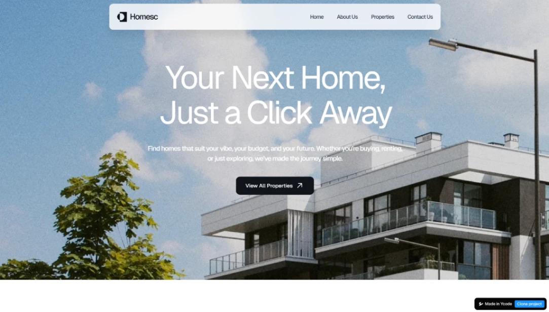 Real Estate Listing website template