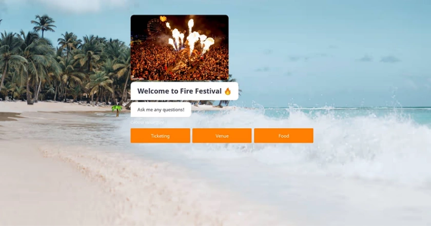 Bot to Human Support web application template