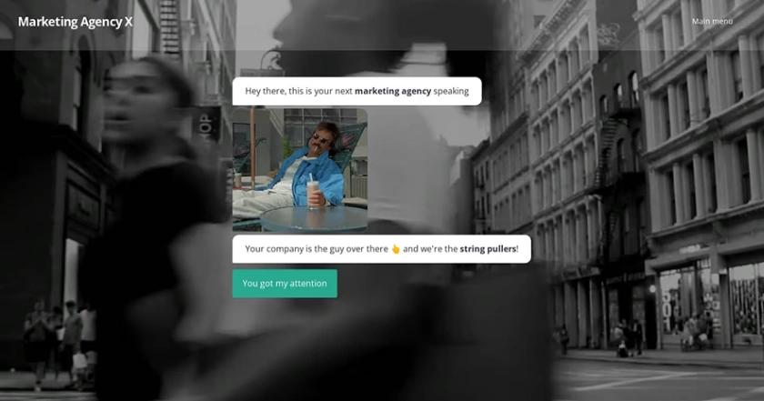 Marketing Agency Bot web application template
