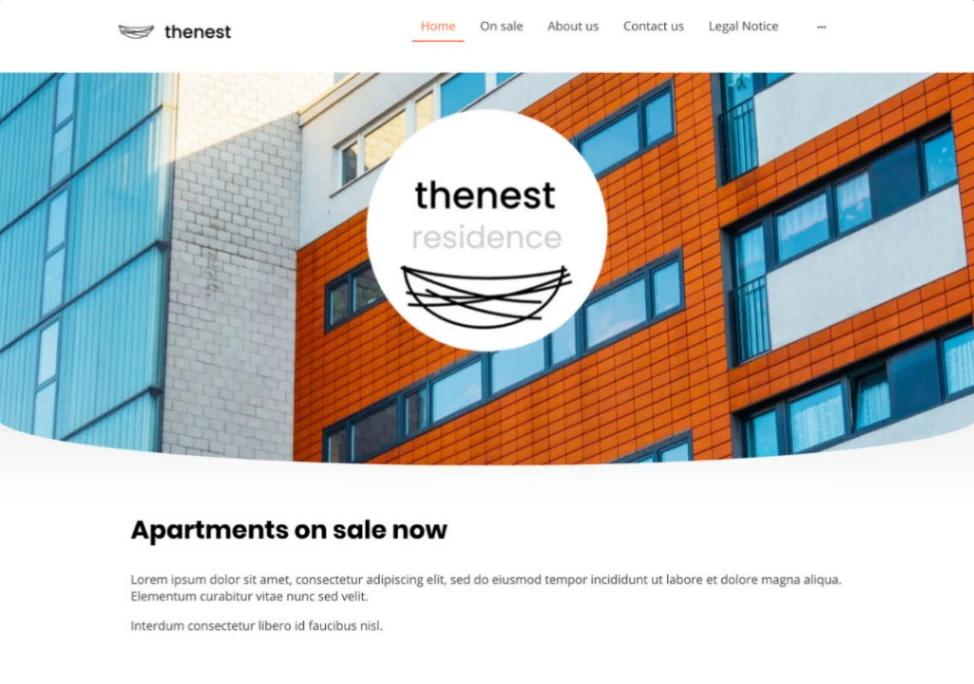 Real Estate Property website template
