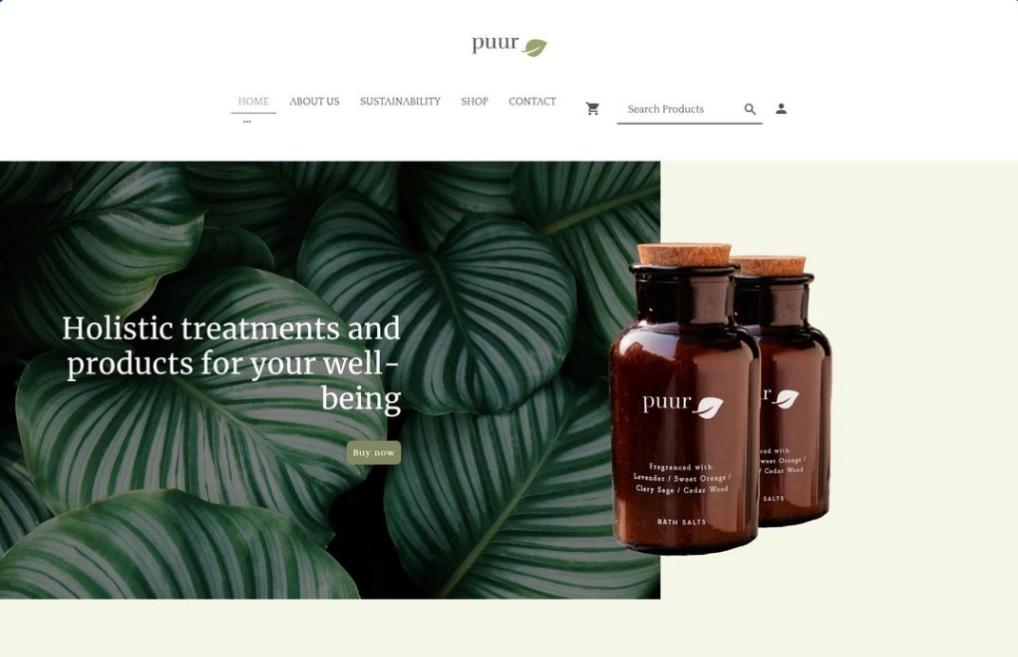 Health Products Shop website template