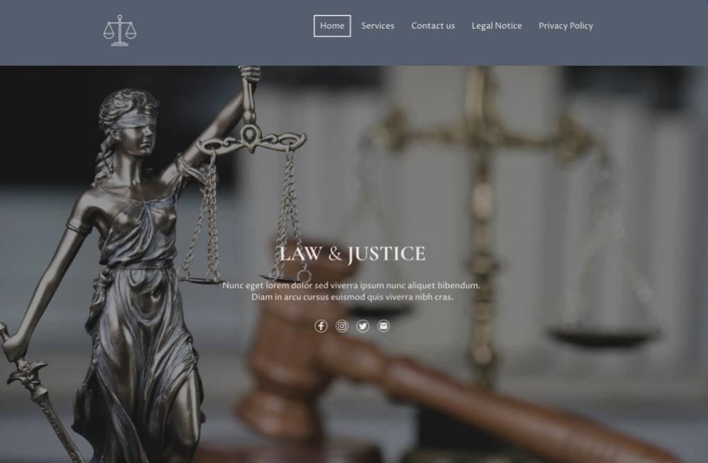Law Firm website template