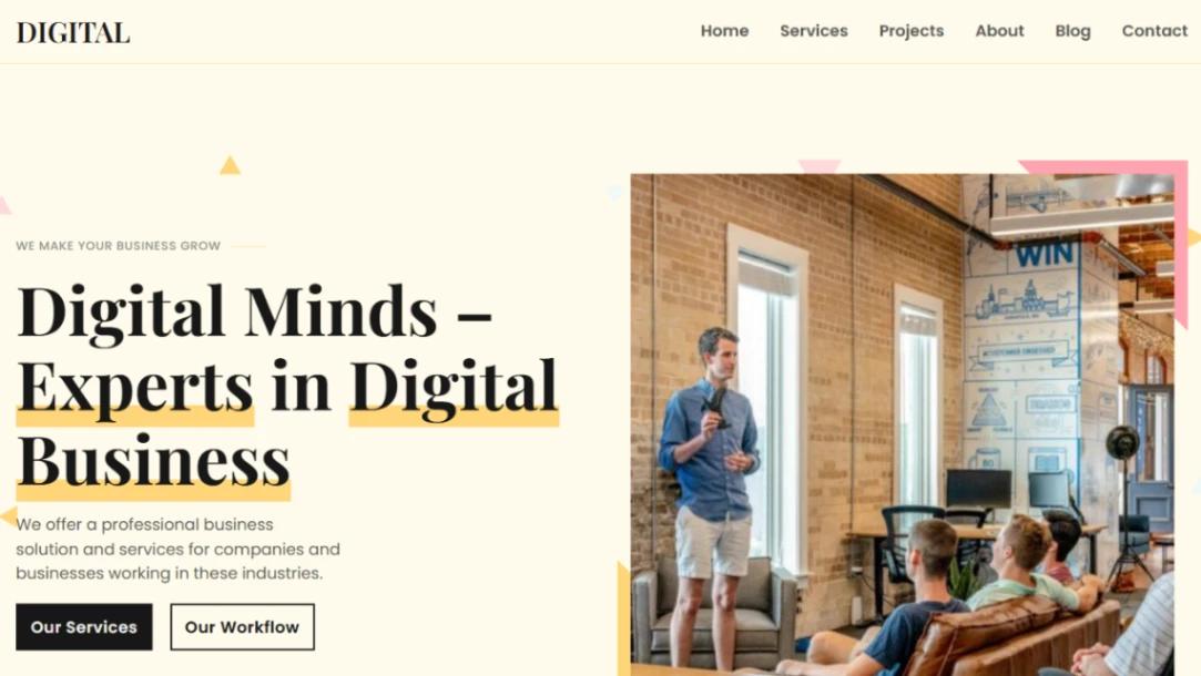 Digital Agency website template