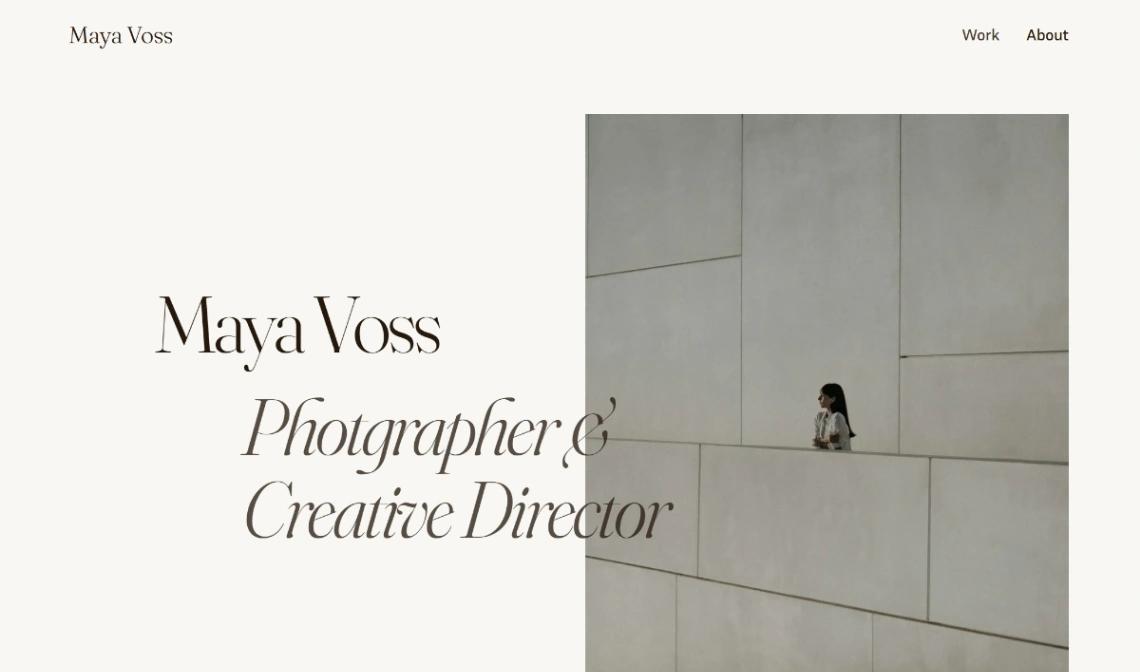Photography Portfolio website template