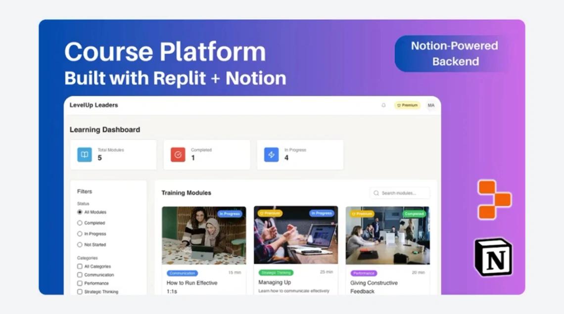 Course Platform web application template