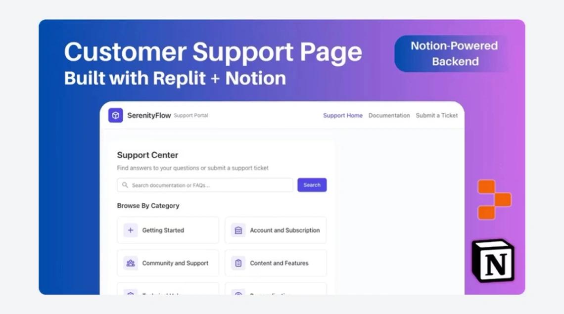 Customer Support Portal web application template