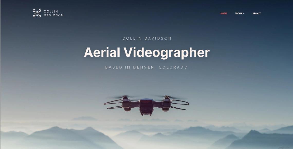 Videography Portfolio website template