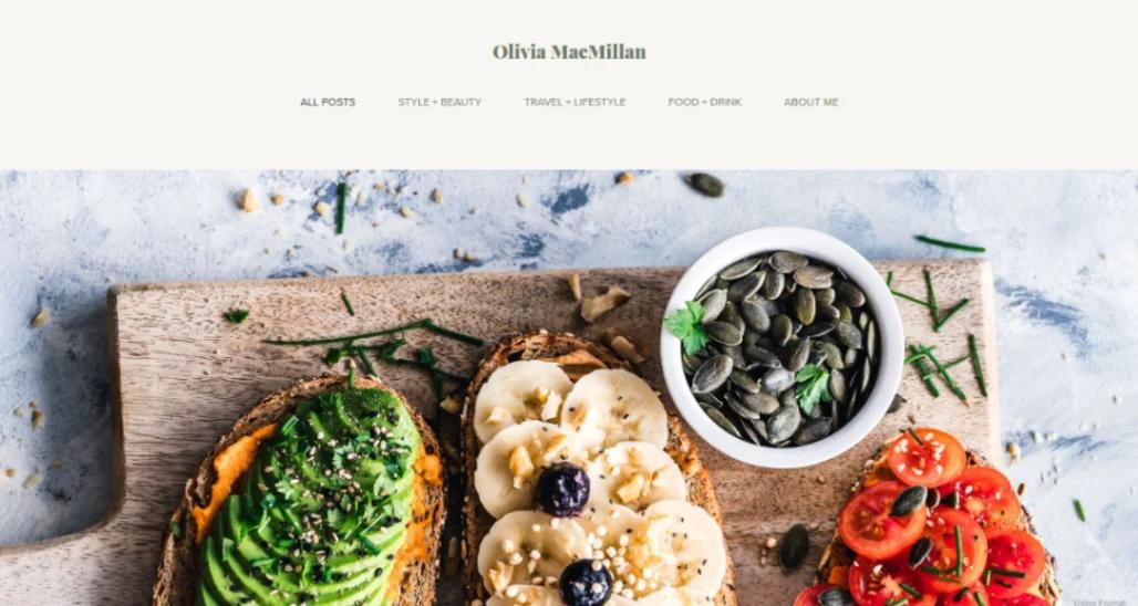 Lifestyle Portfolio website template