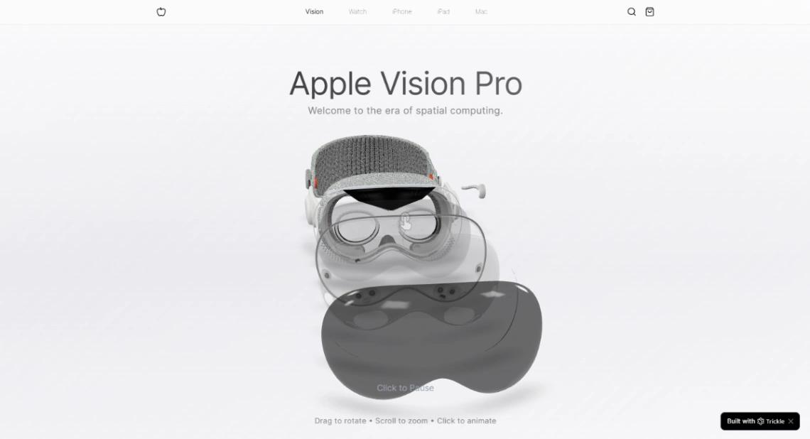 Product Launch Showcase website template