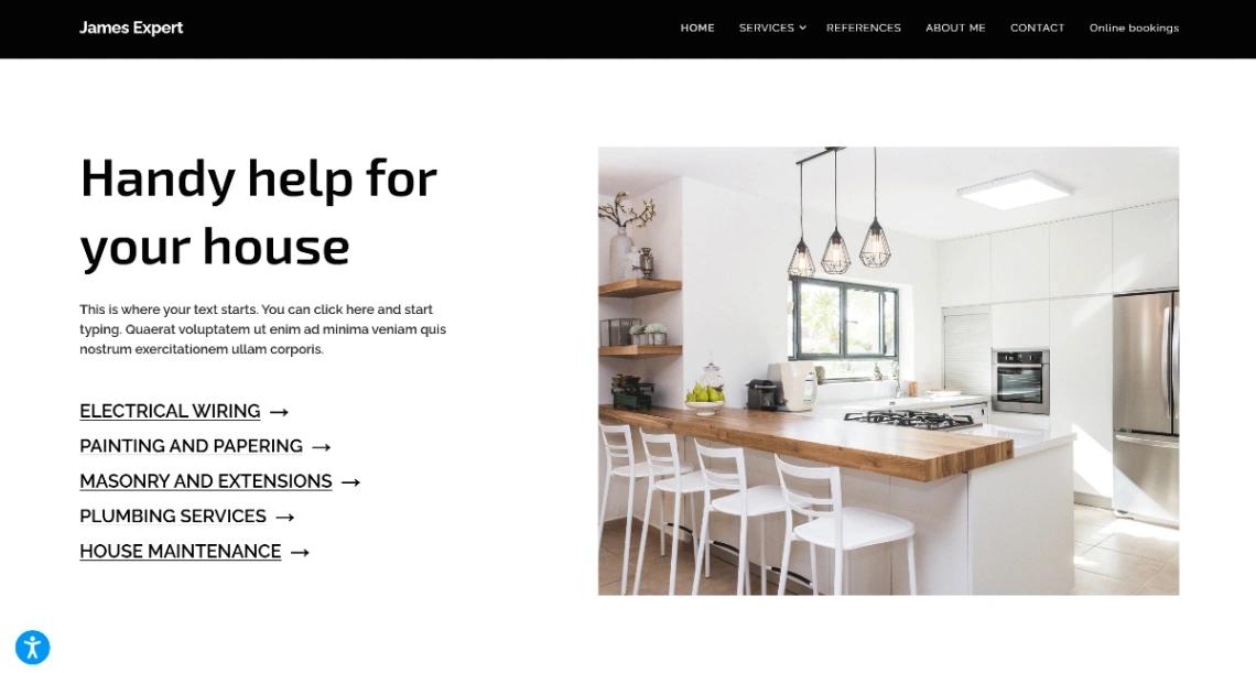 Handyman Services website template