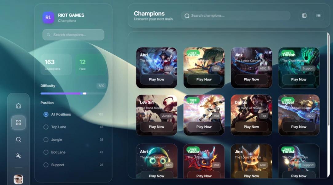 Gaming Roster Hub web application template