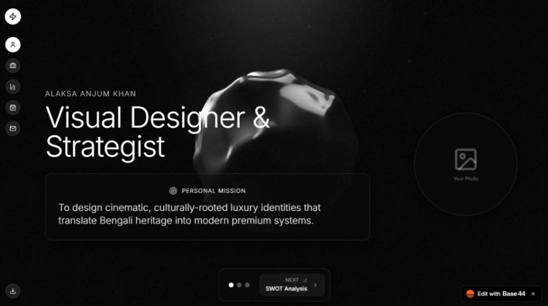 Creative Strategist Portfolio website template