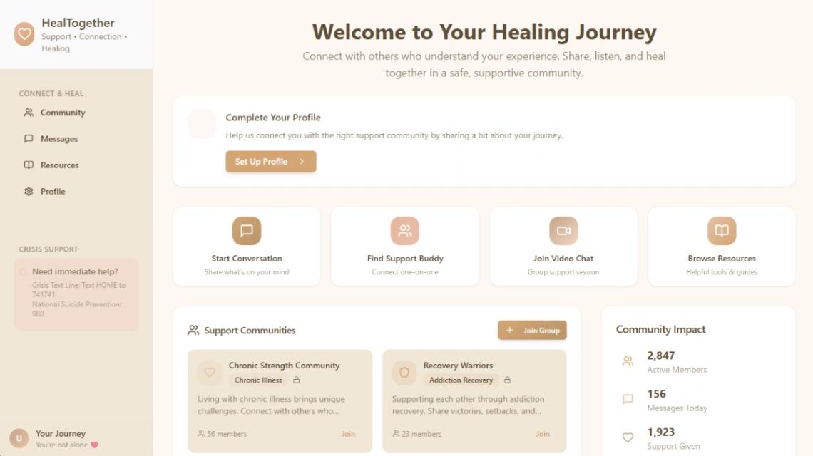 Patient Support Network web application template