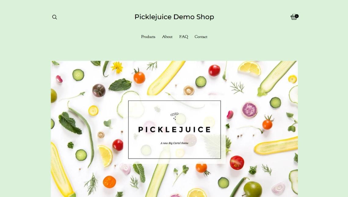 Visual Store website template