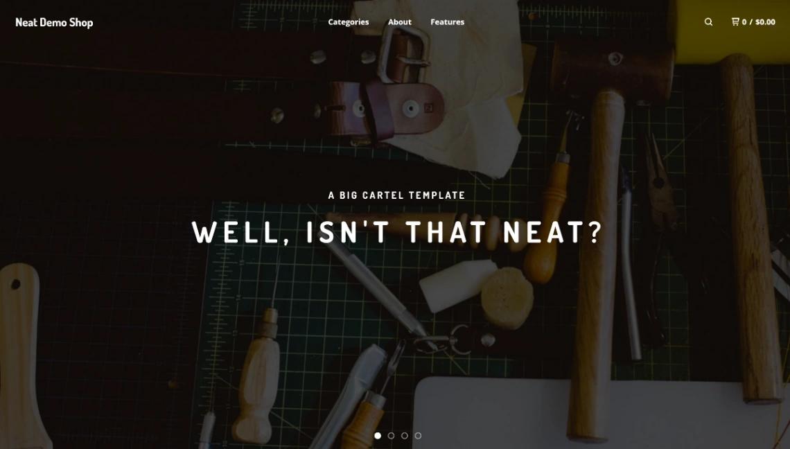 Minimalist Product Shop website template