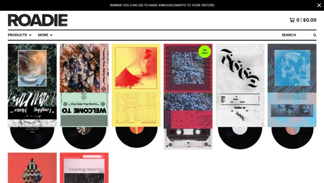 Music Store website template