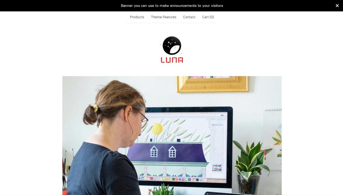 Responsive Store website template