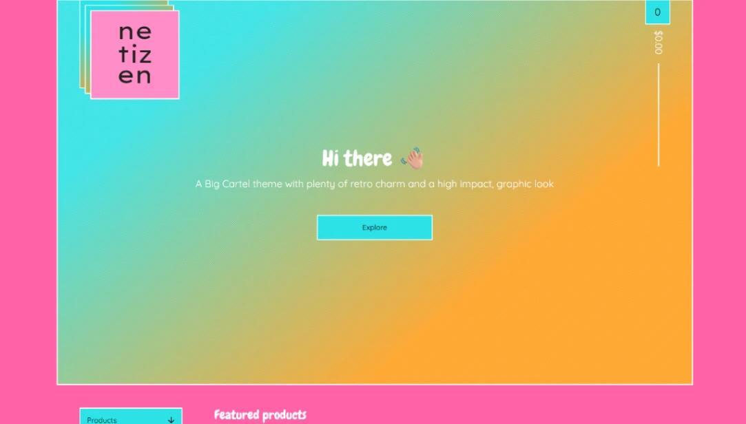 Retro Lookbook Store website template