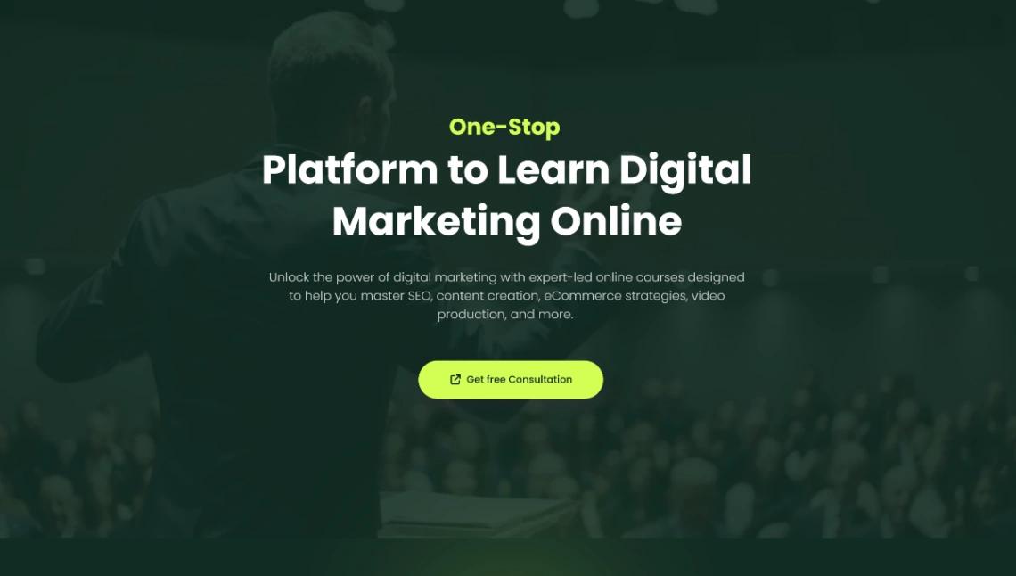 Digital Marketing website template