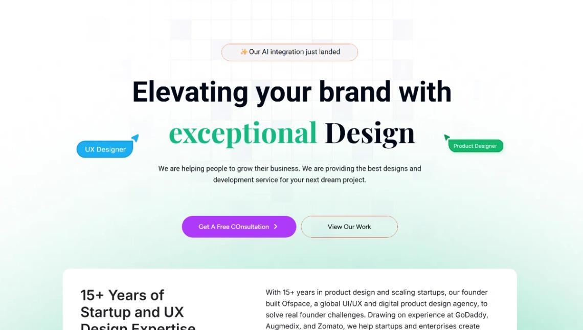Design Agency website template