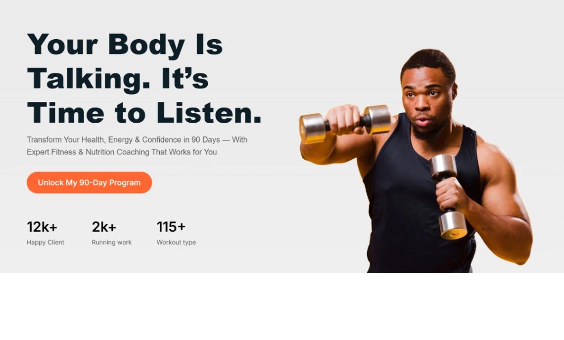 Fitness Coaching website template